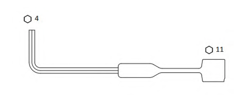 Siegenia seřizovací klíč